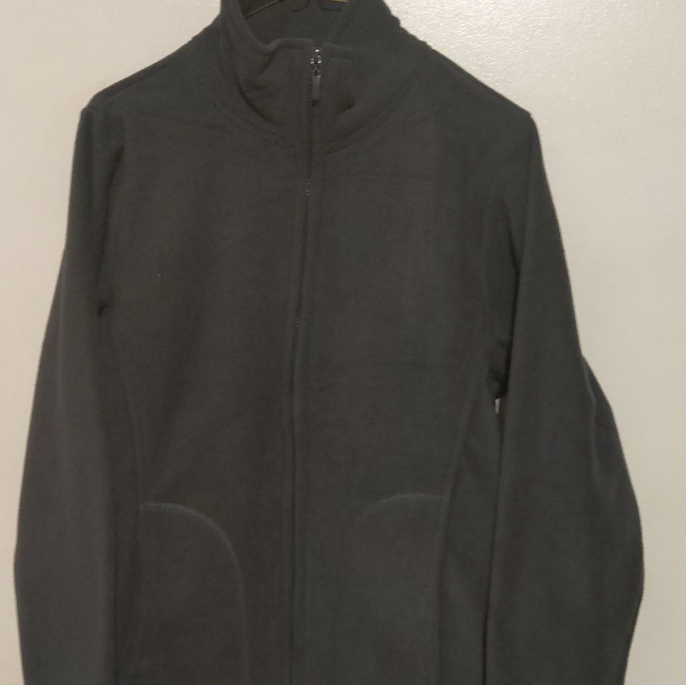 Gray fleece sweater